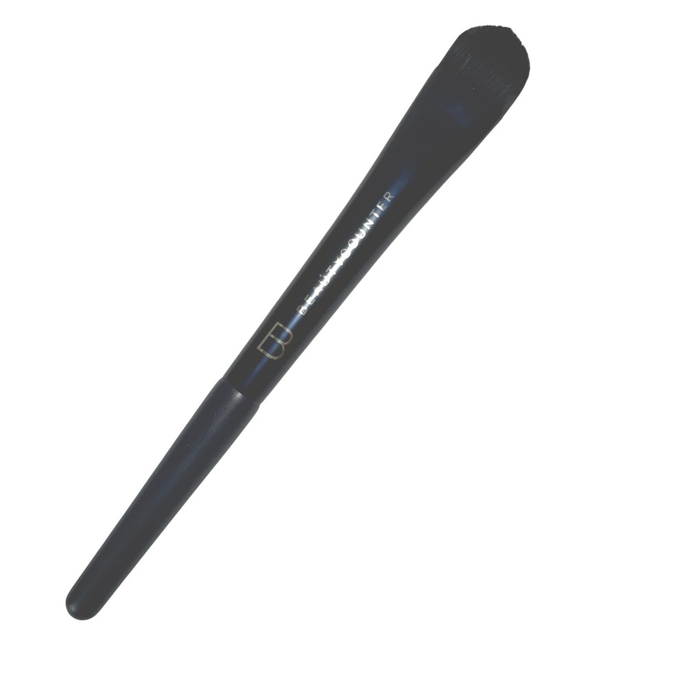 Beautycounter Flat Foundation Brush Black Tapered Liquid Cream Makeup Tool
